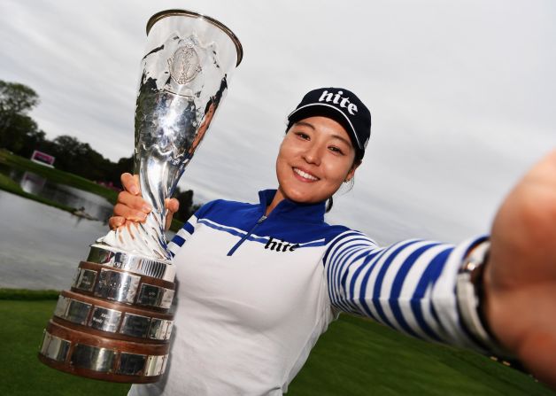 South Korean golfer In-gee Chun made golf history in 2016 when she shot -21 at Evian -- the lowest ever four-day score at a major for men or women. 