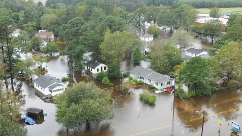 Lumberton, North Carolina, is dealing with post-hurricane flooding for the second time in two years.
