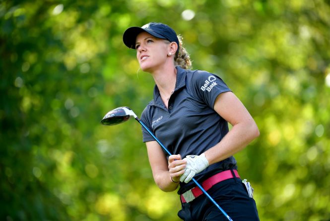 Amy Olson held the lead throughout the final day, but a dramatic double bogey on the 18th -- the last hole of the tournament -- handed Stanford victory.