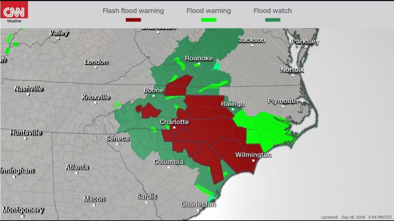 Florence watches and warnings 5:44 p.m. ET