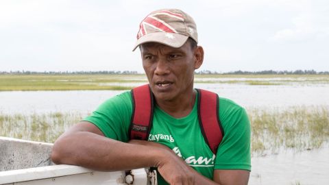 Farmer Rodel Rieta says his yield during this current rice harvest has been more than halved because of flooding caused by Super Typhoon Mangkhut.