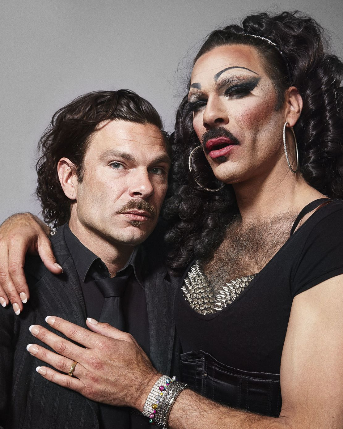 Micha Schneiderberg with his drag queen alter ego, Snorella.