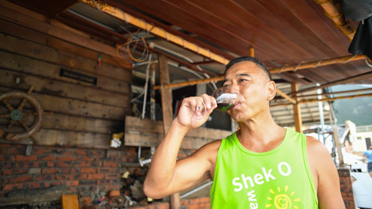 Ben Lau, whose namesake bar was completely destroyed by Typhoon Mangkhut Sunday. 