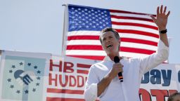 California gubernatorial candidate. Lt. Gov. Gavin Newsom, a Democrat, speaks during a campaign stop Saturday, Sept. 15, 2018, in Huntington Beach, Calif. 