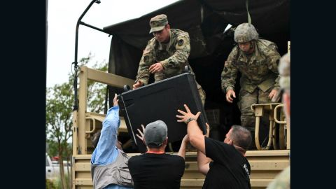 Thanks to the US Army, WCK delivered 1,100 meals Sunday in Columbus County, North Carolina.