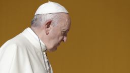 Pope Francis arrives in Piazza Armerina, Italy, Saturday, Sept. 15, 2018. Pope Francis is paying tribute in Sicily to a priest who worked to keep youths away from the Mafia and was slain by mobsters. Francis has flown to the Mediterranean island on the 25th anniversary of the assassination in Palermo of the Rev. Giuseppe "Pino" Puglisi, who has been declared a martyr by the Vatican. (AP Photo/Andrew Medichini)