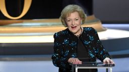 Betty White speaks onstage during the 70th Emmy Awards at Microsoft Theater on September 17, 2018 in Los Angeles, California.  (Photo by Kevin Winter/Getty Images)