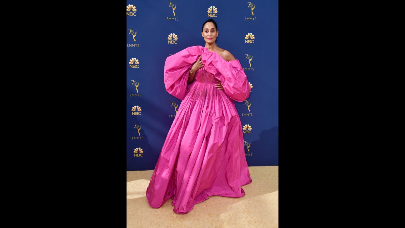 Tracee Ellis Ross arrives at the 70th Primetime Emmy Awards on Monday, September 17, in Los Angeles. 
