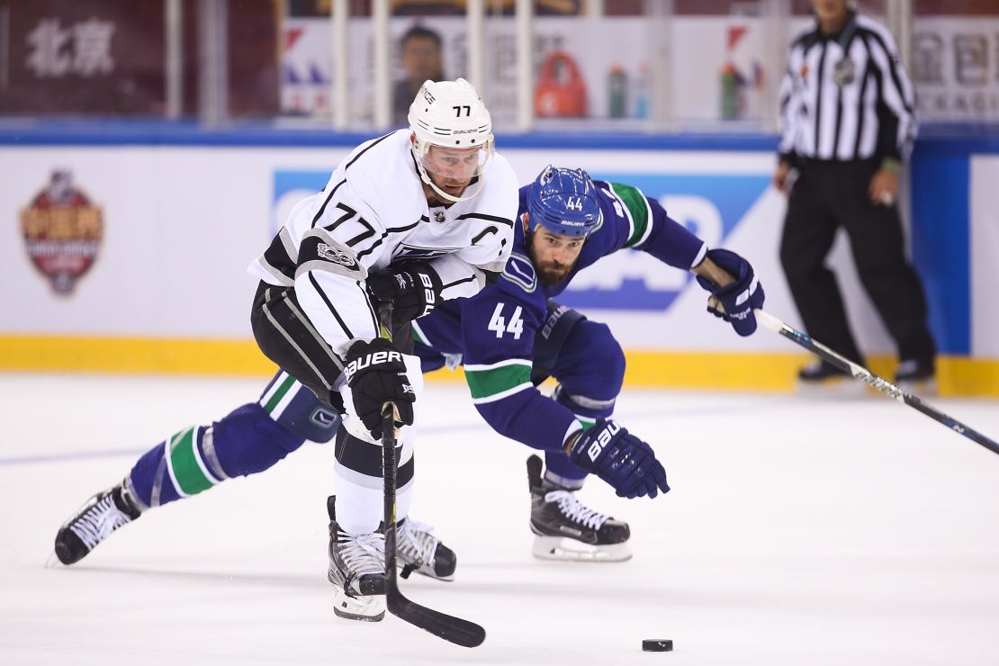 Vancouver Canucks faced the Los Angeles Kings at the Wukesong Arena, Beijing, China last year. 