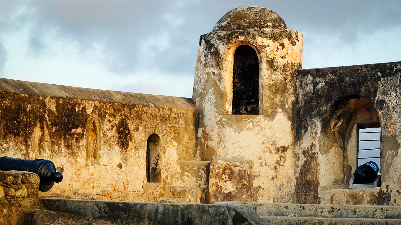 Fort Jesus looms over Mombasa Old Town. 