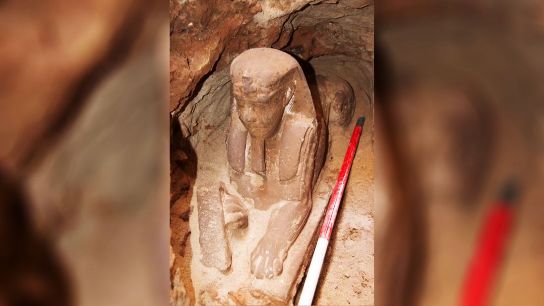 <strong>New sphinx:</strong> In September, archaeologists announced they had uncovered a new sphinx, in Kom Omvo, an ancient temple near the country's southern city of Aswan. The sphinx is believed to be over 2,000 years old.