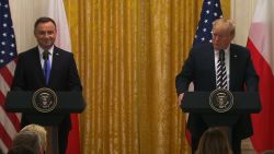 President Trump and Polish President Andrzej Duda.