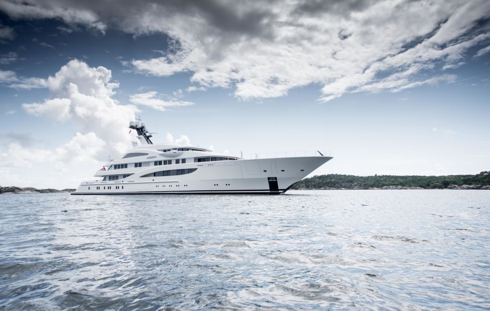 The exterior and interior of the 85-meter superyacht Areti was designed by Winch Design.