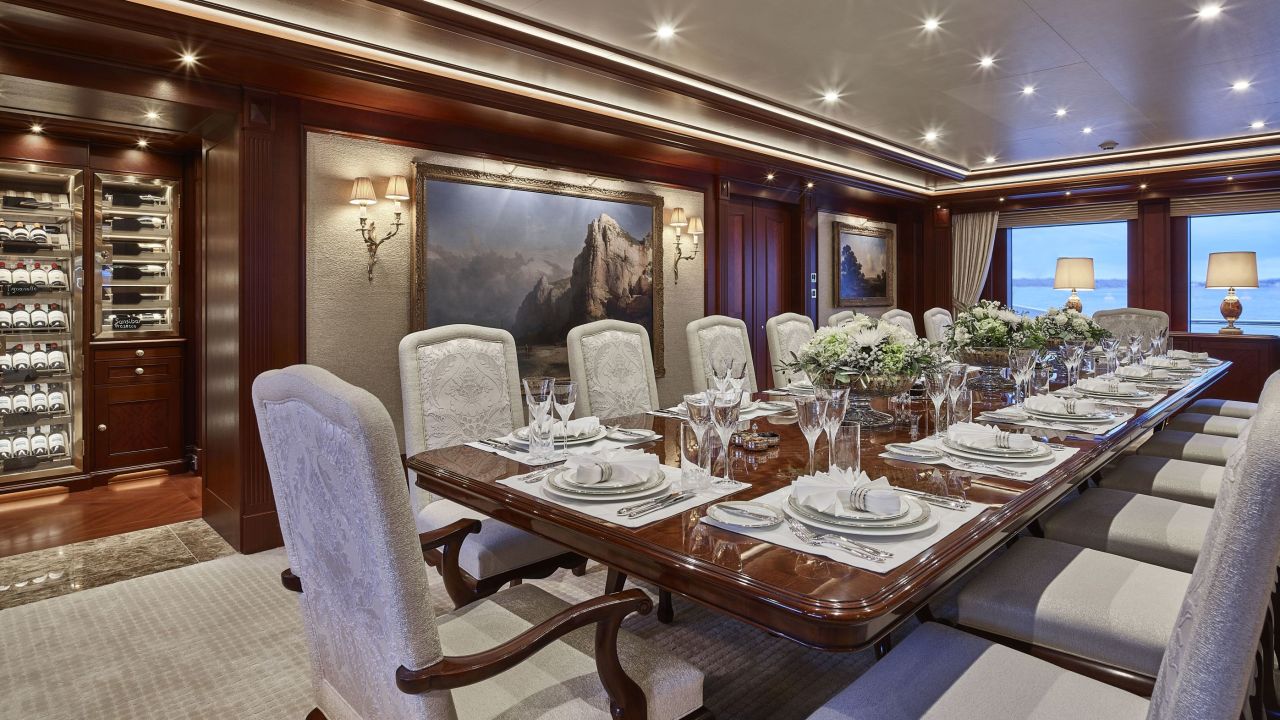 Everything you see and touch onboard a Winch Design superyacht is entirely custom-made -- including the last piece of tableware and flower arrangement.