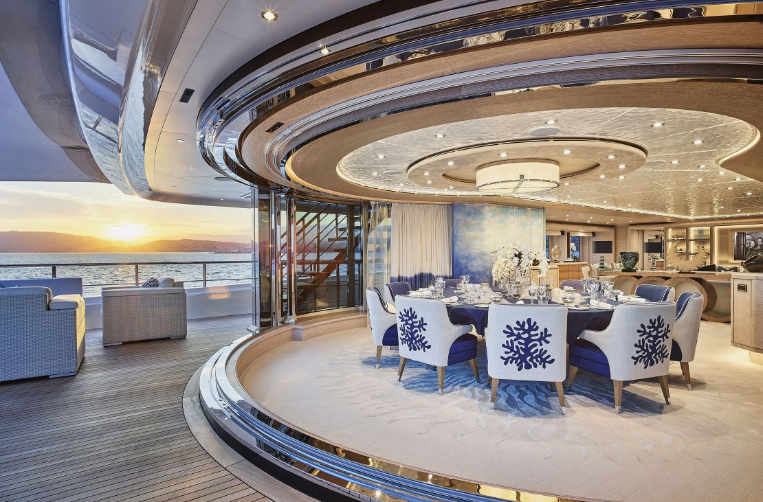 Cloud 9's interior and exterior meet with open-air dining areas.