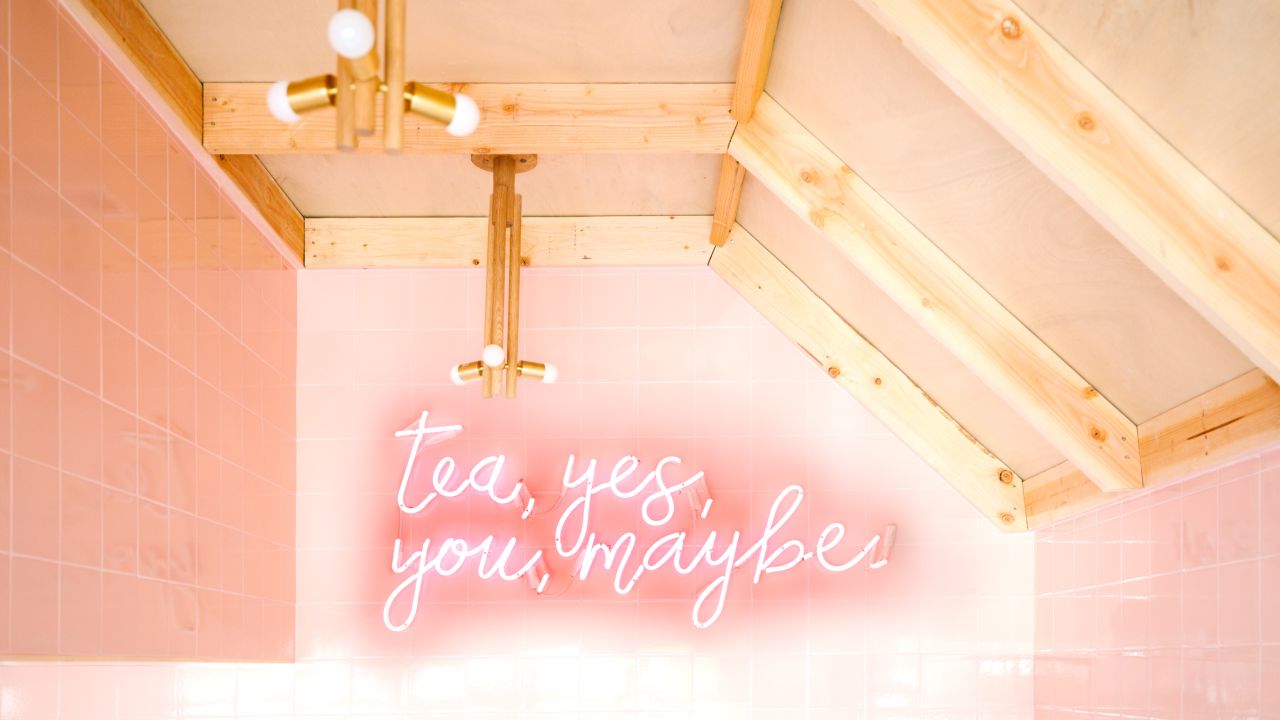 Alfred Tea's motto is cute and a little punk all at once.