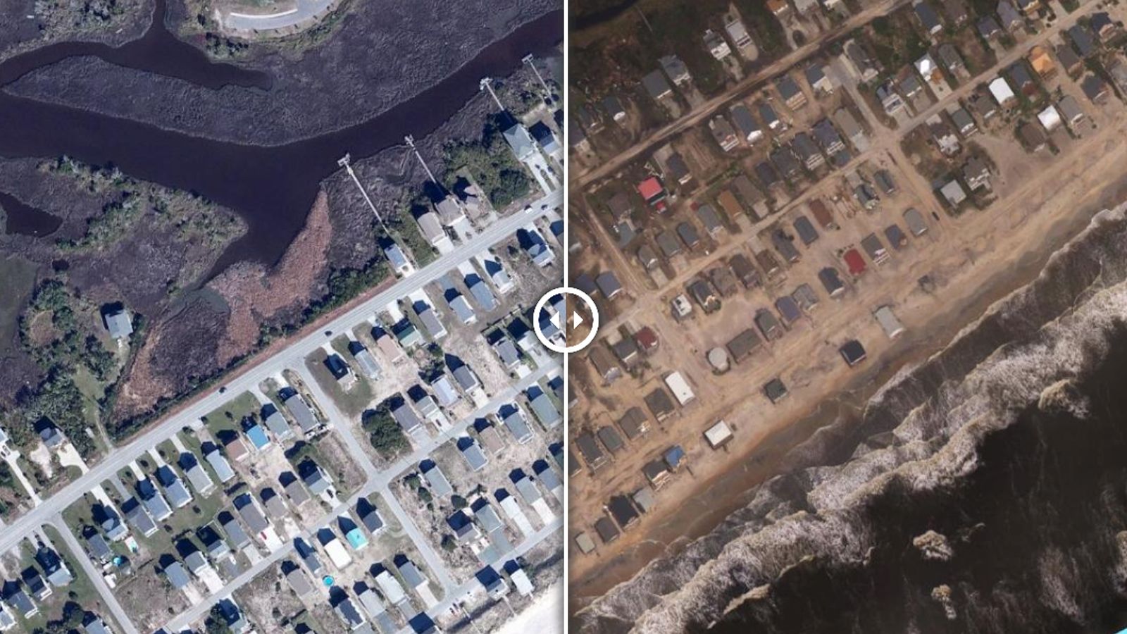 Hurricanes Destruction Before And After