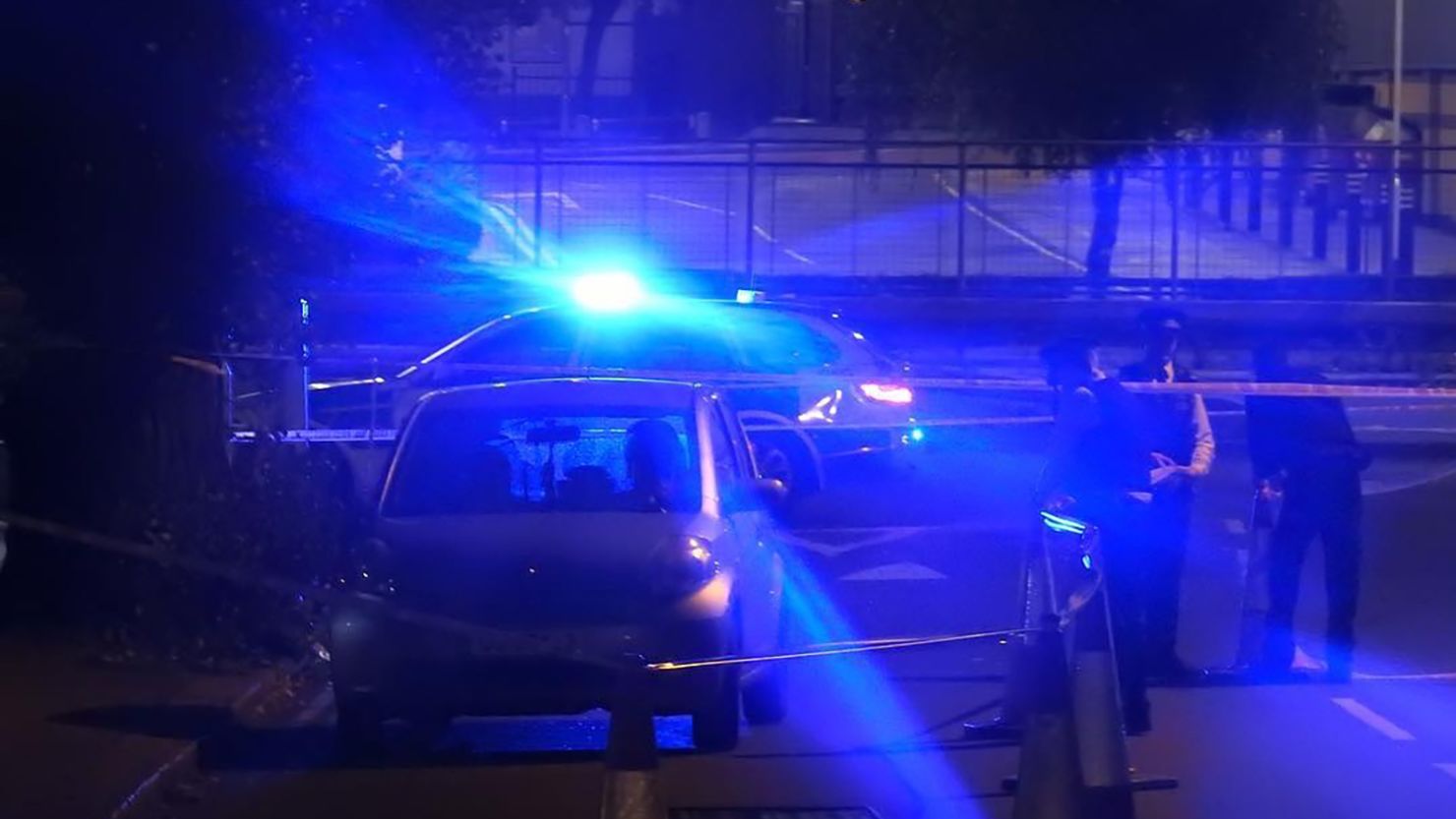 An image from the Hussaini Association shows the scene in Cricklewood, northwest London, early Wednesday.