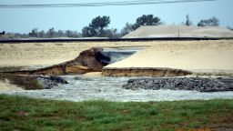 There was a breach at the L.V. Suttong Power Station outside of Wilmington, NC