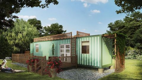 KONTi's vision is to turn shipping containers into safe and affordable homes. 