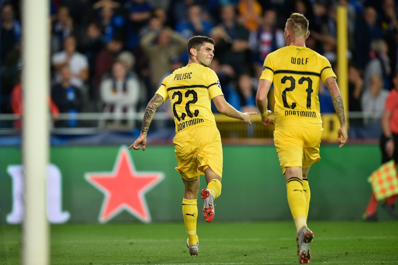 There was late drama in Borussia Dortmund's game against Club Brugge. The German visitors had been frustrated for much of the match but found a winner through Christian Pulisic in the 85th minute.