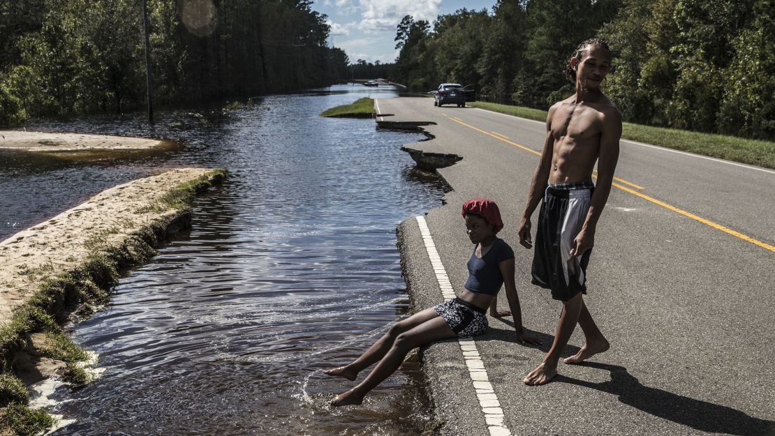 Hundreds of roads remain closed or were damaged during Hurricane Florence.