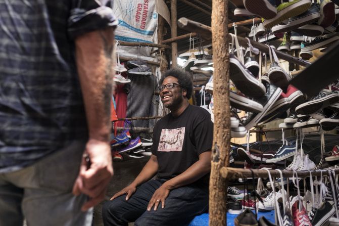 Kamau and Tony check out Toi Market, where many people in Nairobi shop for jeans, jackets, T-shirts and more.