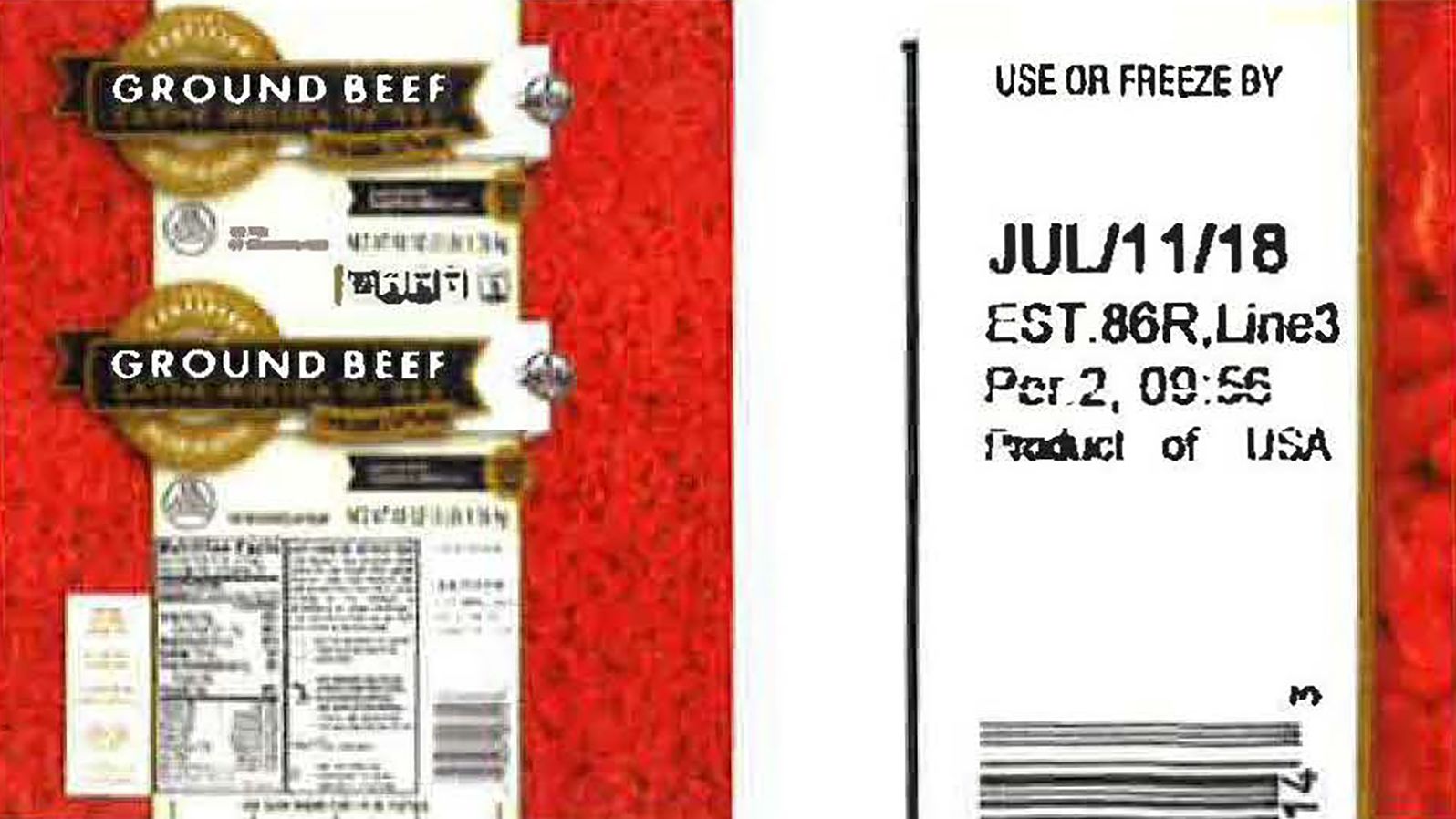 Cargill Meat Solutions issued a recall for 132,606 pounds of ground beef.