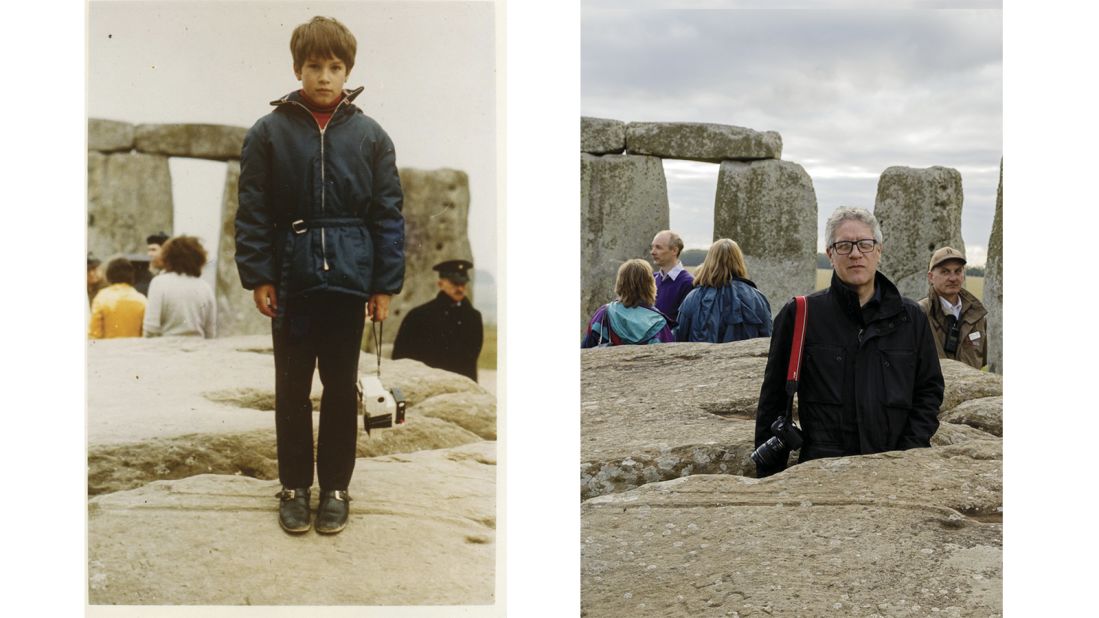 <strong>Link to the past</strong>: Ian Roure recreated an image of himself as a child in 1970. "My impression of Stonehenge when I was growing up was that it was extremely special -- a tangible link to our distant ancestors despite the mystery surrounding it," he says. "I found this photo after my mother passed away -- it was among many family photos that she had collected dating back to the early 1900s."