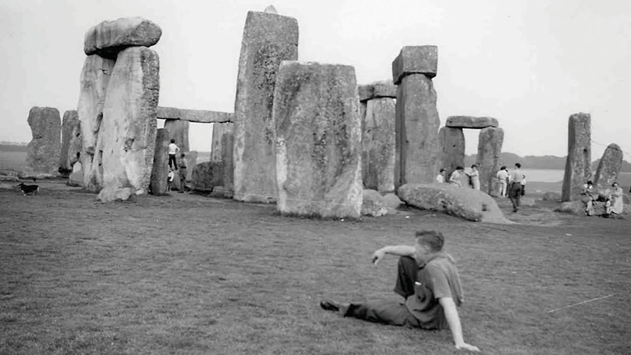 <strong>Life-changing:</strong> Bob Heyhoe discovered this photograph in his mother's possessions after she passed away. He says the experience of visiting Stonehenge as a young man in 1960 shaped him: "I was only a sort of impressionable 16- or 18-year-old and had never seen anything that big in my life before. It got me interested in the ancient people," he tells CNN Travel. He later visited ancient monuments across the world.