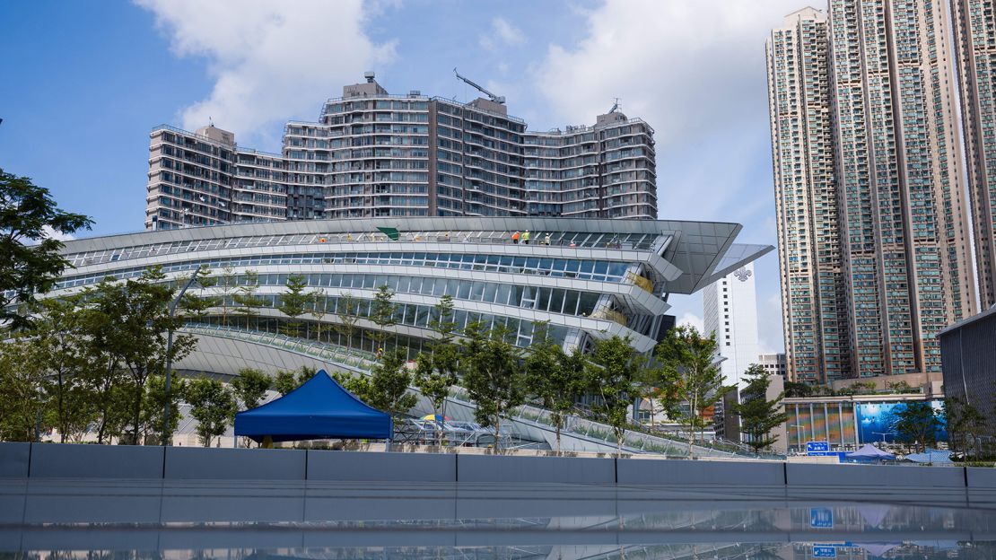 Hong Kong's newly built West Kowloon Station.