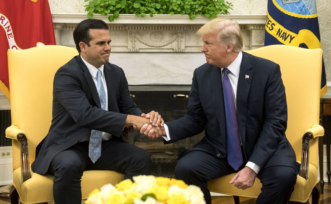 Puerto Rico Gov. Ricardo Rosselló was hesitant to criticize President Trump or the federal response in the weeks after Hurricane Maria.
