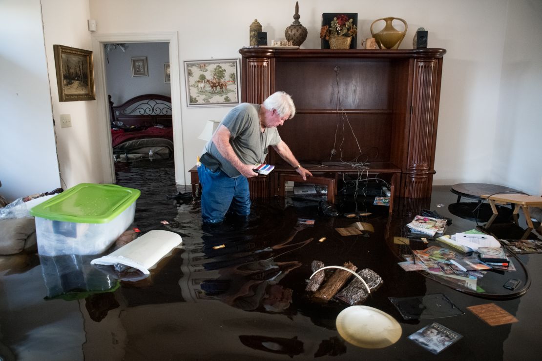 Residents in Longs, South Carolina, are already experiencing Florence flooding.