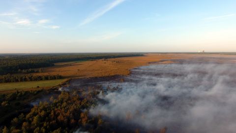 The fire in northern Germany began on September 3.