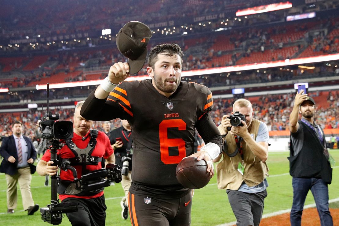 Baker Mayfield's debut performance inspired the Browns to their first win since December 24, 2016. 