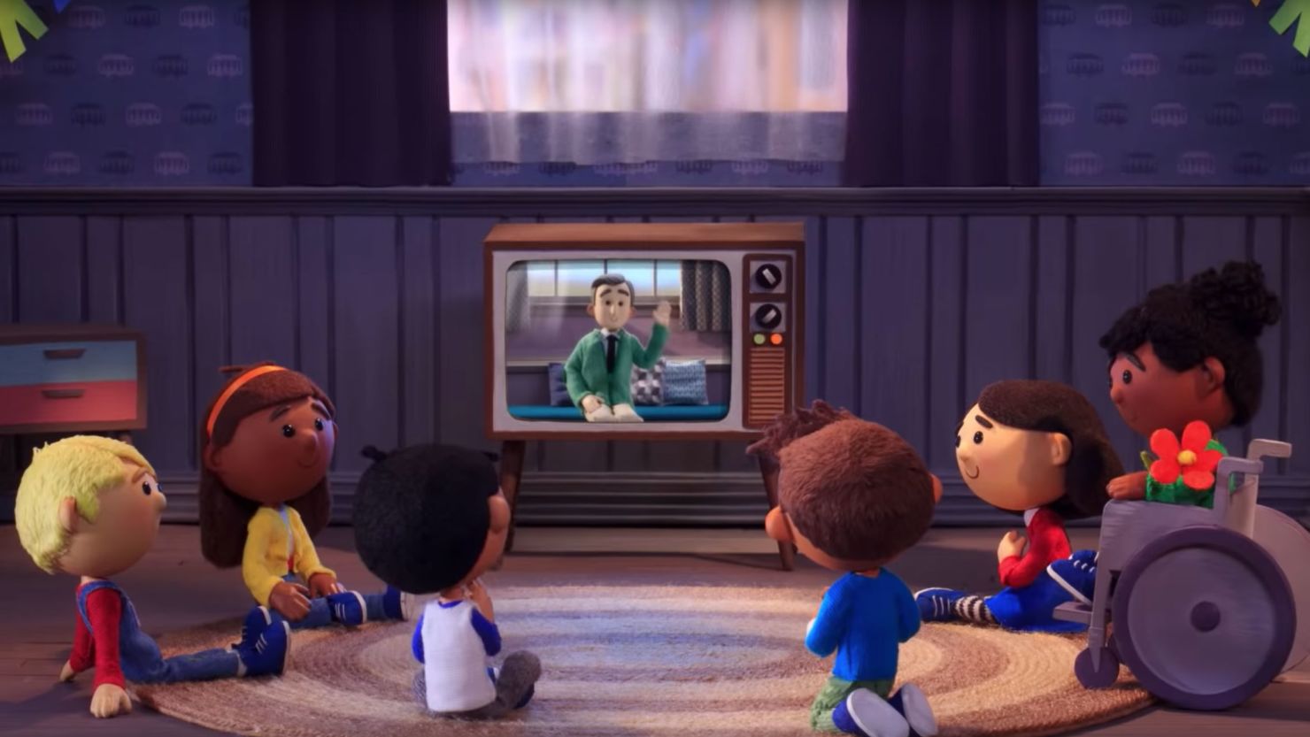 Google paid homage to beloved television star Fred Rogers with a stop-motion Doodle.