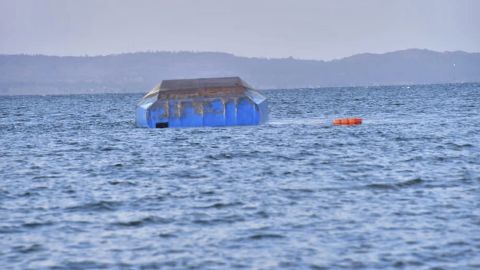 Officials said the ferry had a capacity of about 100, but an estimated 400 people were on board.