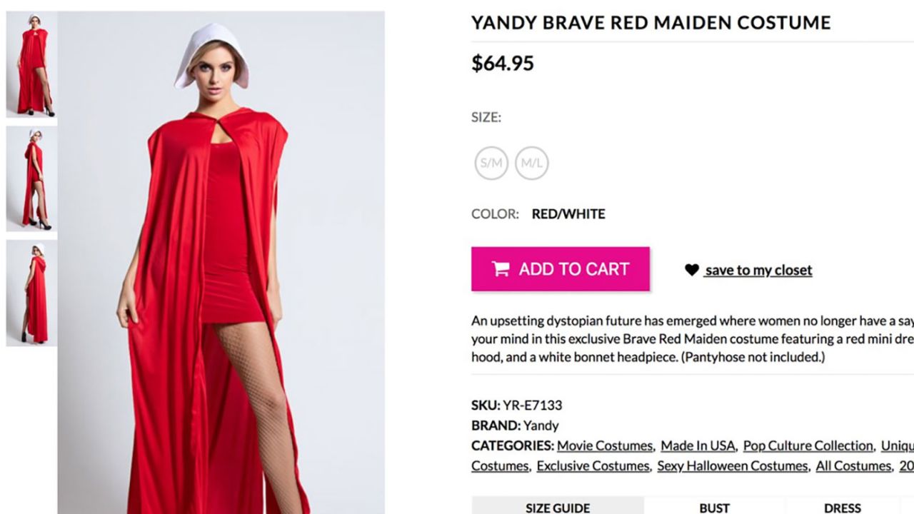 Online retailer Yandy has stopped selling its controversial "Brave Red Maiden Costume."