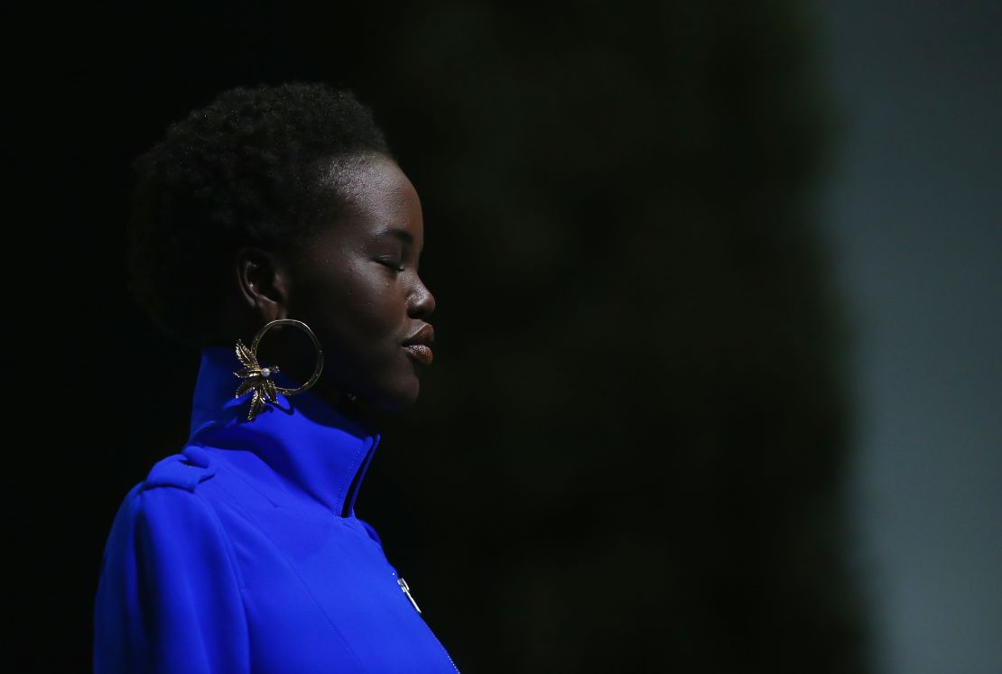 Adut Akech walks the David Jones Spring-Summer 2018 show in Sydney, Australia.