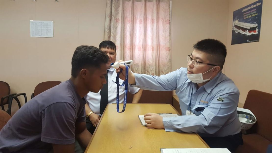 Adilang received medical treatment shortly after arriving at the port of Tokuyama in Japan on September 6.