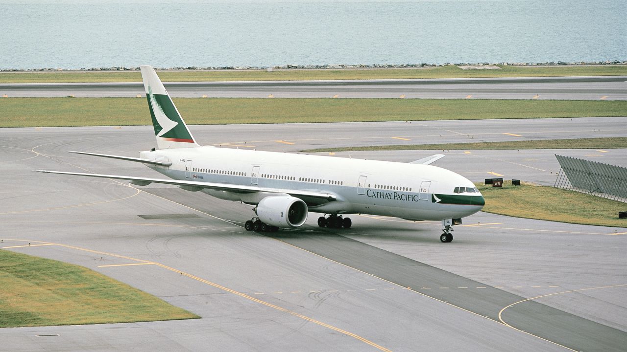 This is the original Boeing 777 airplane, now heading to the Pima Air & Space Museum in Arizona.