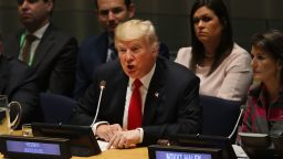 President Trump Attends UN Meeting On Global Drug Problem