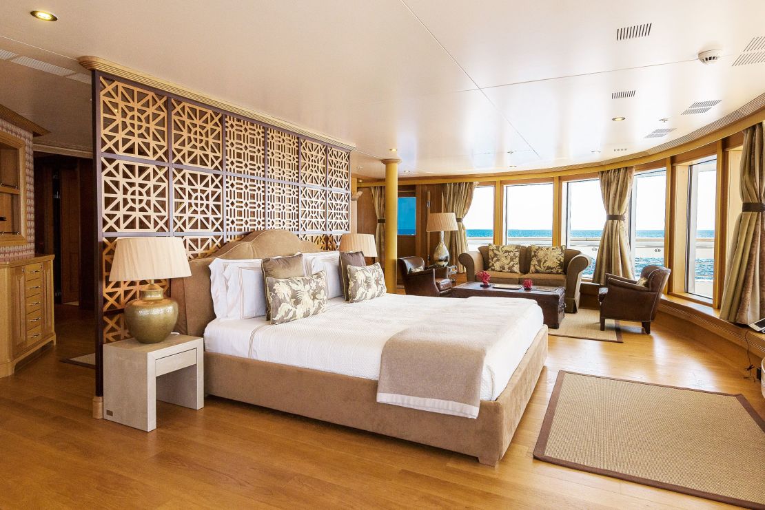 Boadicea, which is on sale at the Monaco Yacht Show, can accommodate up to 12 guests overnight.
