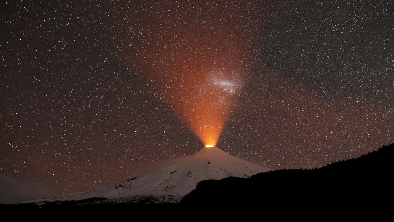 <strong>Pucón</strong><strong>, </strong><strong>Chile: </strong>Villarrica -- seen here from the town of Pucón -- is one of Chile's most active volcanoes. Its last major eruption was in 2015. <br />