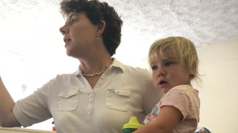 McGrath's daughter Ellie was only a few months old when McGrath decided to run, and is often with her at campaign events.