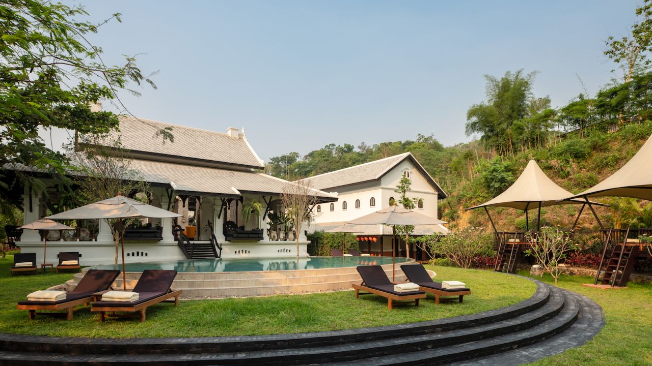 <strong>The pool: </strong>The resort's single pool sits at the back of the Great House restaurant. Guests also have access to free bicycles, which can be used to explore the UNESCO-listed town of Luang Prabang or the surrounding hills. 
