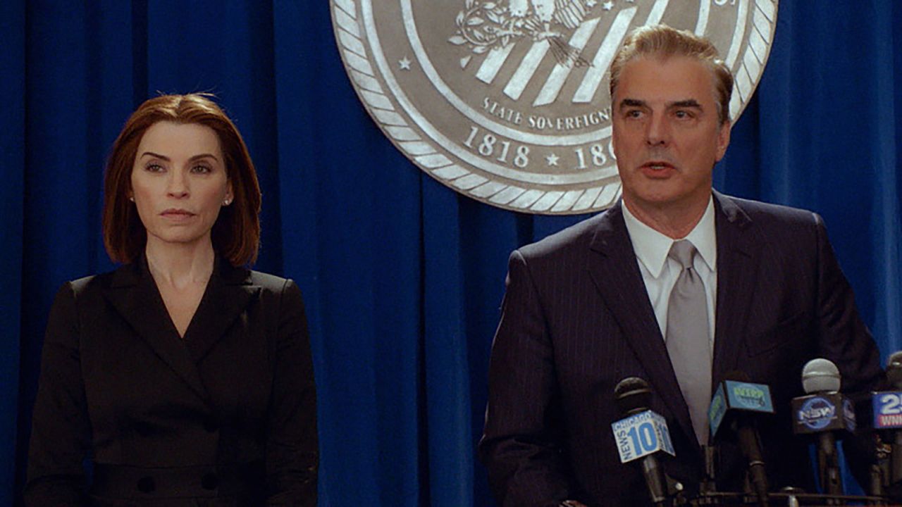 Julianna Margulies as Alicia Florrick and Chris Noth as Peter Florrick in "The Good Wife." 