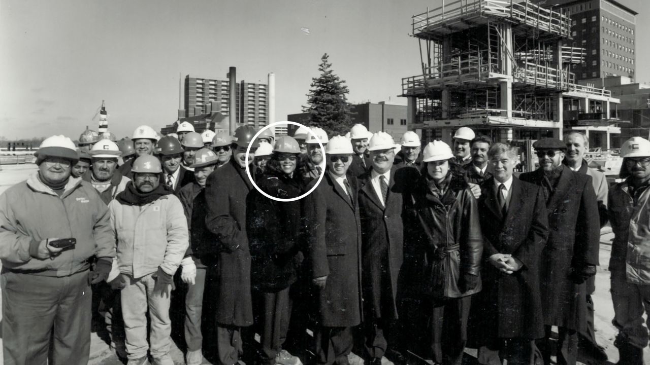 Bennett as a project manager at a construction site.