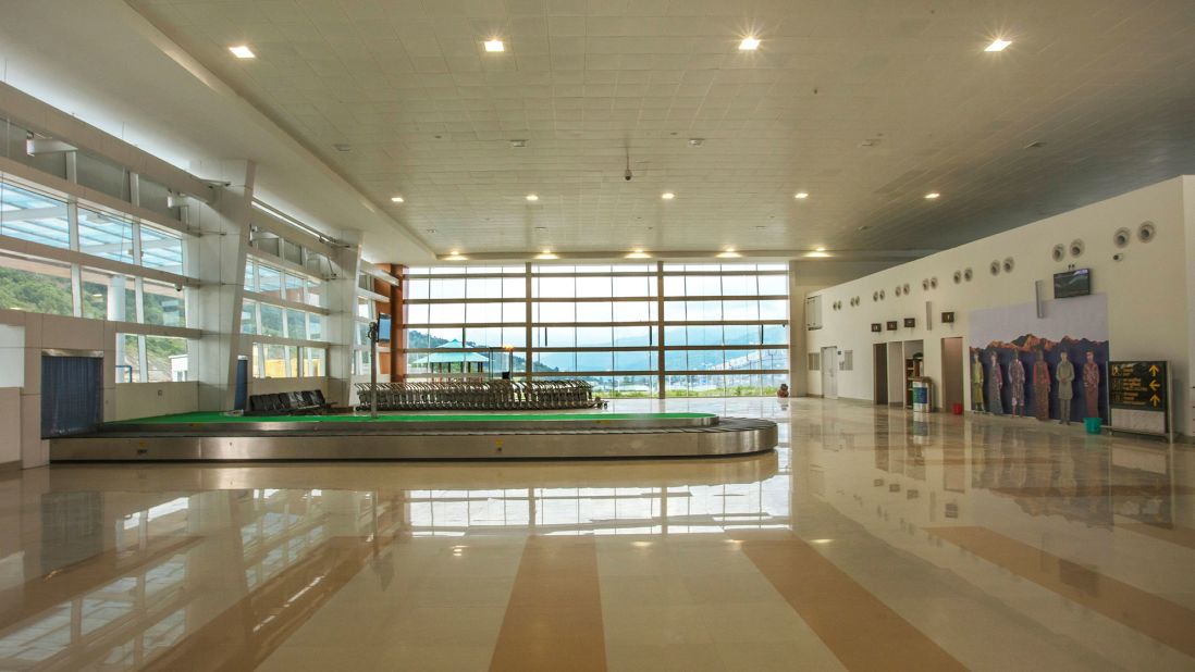 <strong>Pakyong arrival hall: </strong>Before the opening of Pakyong, the nearest airport to Sikkim's state capital of Gangtok was Bagdogra, in West Bengal -- a five-hour drive.   