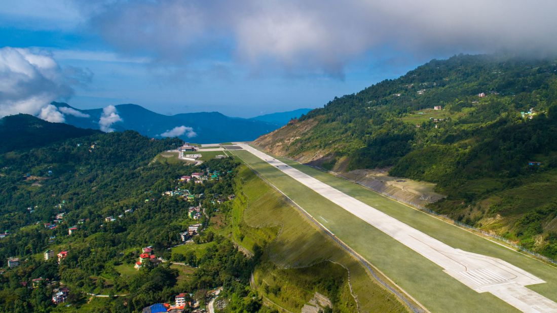 <strong>Pakyong Airport:</strong> India's new Pakyong Airport is a breathtaking piece of engineering on the roof of the world.